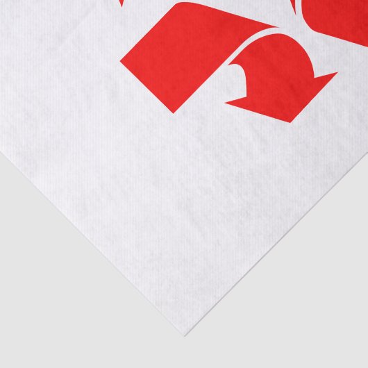 Symbool verwijderen tissuepapier (Detail)