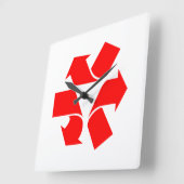 Symbool verwijderen vierkante klok (Hoek)