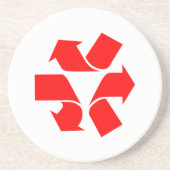 Symbool verwijderen zandsteen onderzetter (Voorkant)