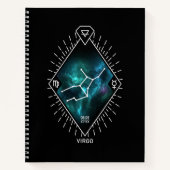 Symbool Virgo Constellation & Zodiac Notitieboek (Voorkant)