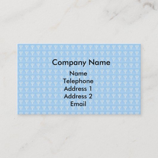 Symbool Visitekaartje psychologie (Voorkant)