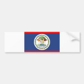 Symbool vlaggenland Belize Bumpersticker (Voorkant)