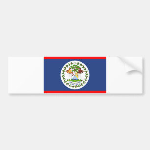 Symbool vlaggenland Belize Bumpersticker