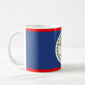 Symbool vlaggenland Belize Koffiemok (Links)