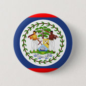 Symbool vlaggenland Belize Ronde Button 5,7 Cm (Voorkant)