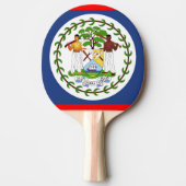 Symbool vlaggenland Belize Tafeltennisbatje (Voorkant)