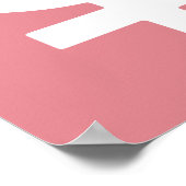 Symbool voor aardbeienijsje poster (Hoek)