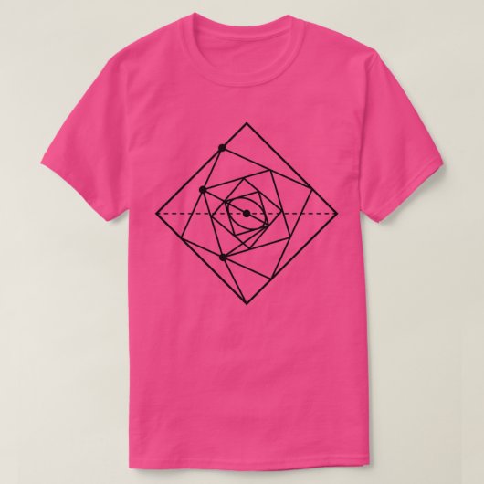 Symbool voor abstracte alchemie Sacred Geometry T-shirt (Design voorkant)