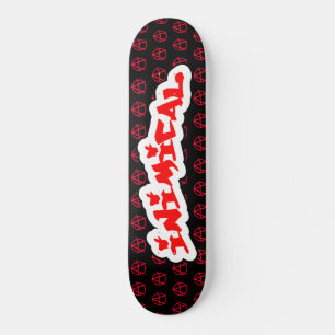 Symbool voor antimycotische anarchie persoonlijk skateboard