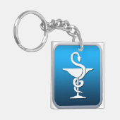 Symbool voor apotheker sleutelhanger (Voorkant Links)