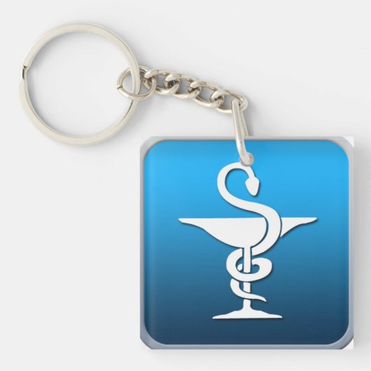 Symbool voor apotheker sleutelhanger (Voorkant)