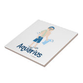 Symbool voor aquarius Cute Water Bearer Tegeltje (Zijkant)