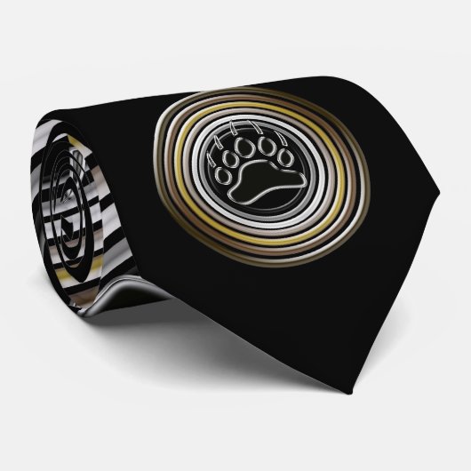Symbool voor beer Paw Pride Stropdas (Opgerold)