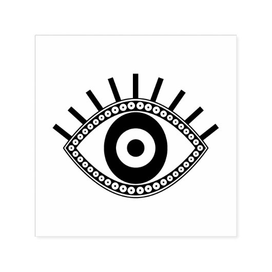 Symbool voor bescherming van het oog etnisch talis  zelfinktende stempel (Design)