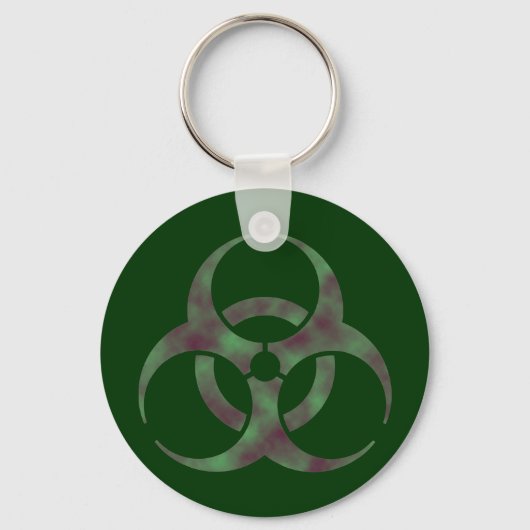 Symbool voor biogevaar Zombie Sleutelhanger (Voorkant)