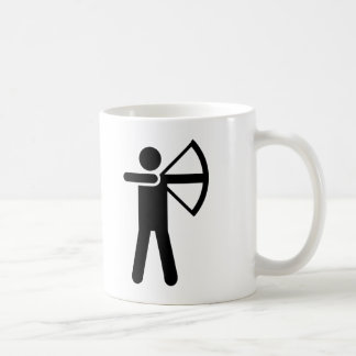 Symbool voor boogschieten koffiemok