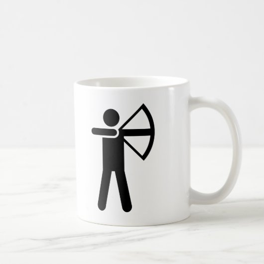 Symbool voor boogschieten koffiemok (Rechts)