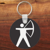 Symbool voor boogschieten Sleutelhanger (Voorkant)