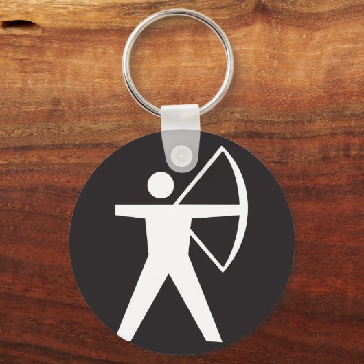 Symbool voor boogschieten Sleutelhanger (Voorkant)