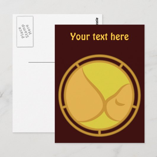 Symbool voor borstvoeding briefkaart (Voorkant / Achterkant)