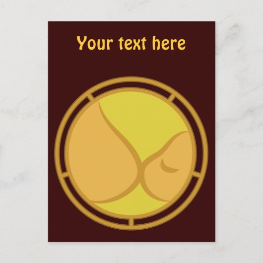 Symbool voor borstvoeding briefkaart (Voorkant)