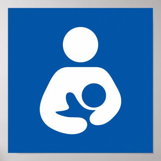 Symbool voor borstvoeding poster (Voorkant)