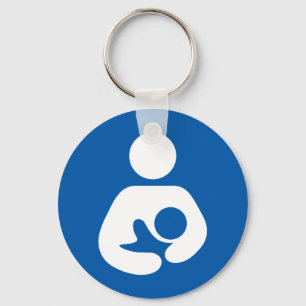 Symbool voor borstvoeding sleutelhanger