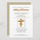 Symbool voor de bekendmaking van het Afstuderen va Aankondiging (Voorkant / Achterkant)