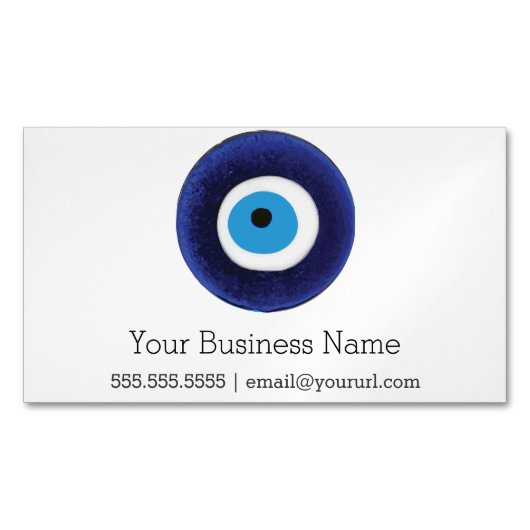 Symbool voor de bescherming van het naaldhoekje magnetisch visitekaartje (Voorkant)