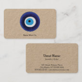 Symbool voor de bescherming van het naaldhoekje visitekaartje (Voorkant / Achterkant)