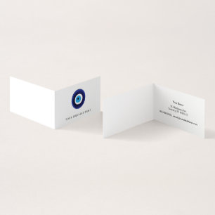 Symbool voor de bescherming van het naaldhoekje visitekaartje