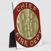 Symbool voor de brandweer fotoplaat (Zijkant)