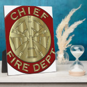 Symbool voor de brandweer fotoplaat (Zijkant)