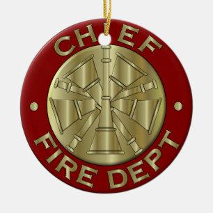 Symbool voor de brandweer keramisch ornament