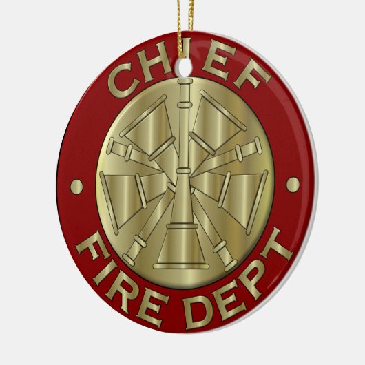 Symbool voor de brandweer keramisch ornament (Links)