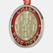 Symbool voor de brandweer metalen ornament (Links)
