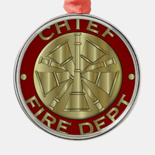 Symbool voor de brandweer metalen ornament