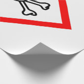 Symbool voor de gevarenzone cadeaupapier (Hoek)
