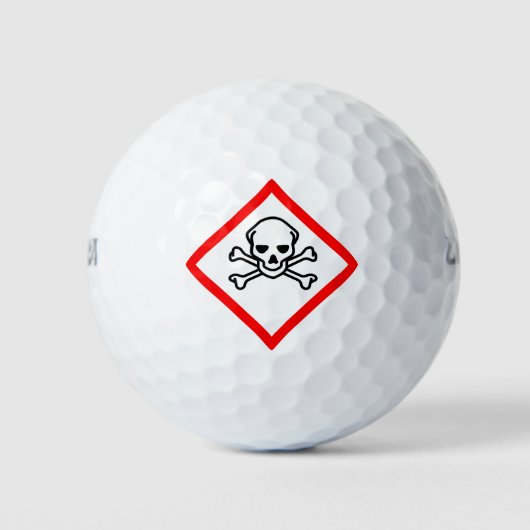 Symbool voor de gevarenzone golfballen (Voorkant)