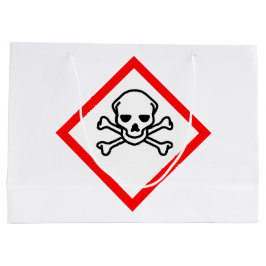 Symbool voor de gevarenzone groot cadeauzakje