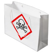 Symbool voor de gevarenzone groot cadeauzakje (Achterkant Gekanteld)