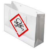 Symbool voor de gevarenzone groot cadeauzakje (Voorkant Gekanteld)