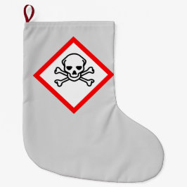 Symbool voor de gevarenzone grote kerstsok