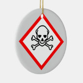 Symbool voor de gevarenzone keramisch ornament (Rechts)