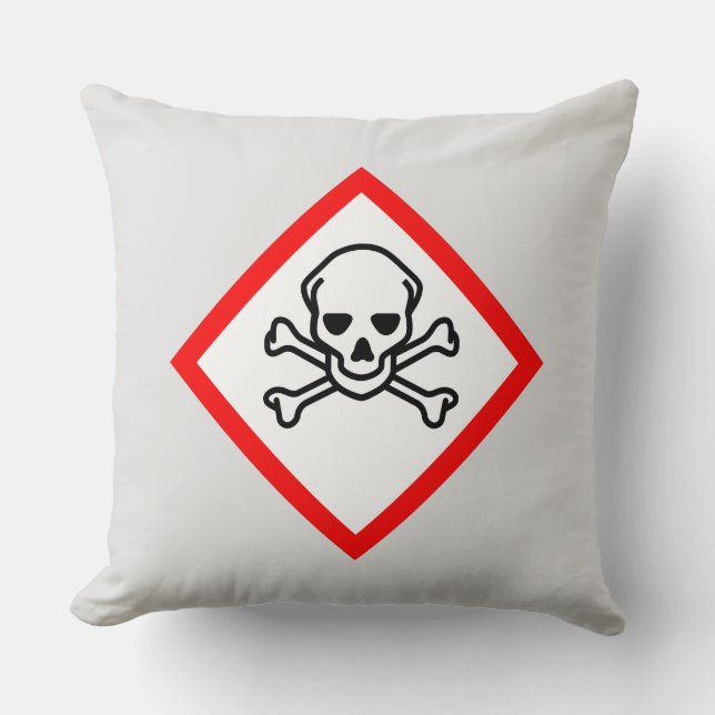 Symbool voor de gevarenzone kussen (Voorkant)