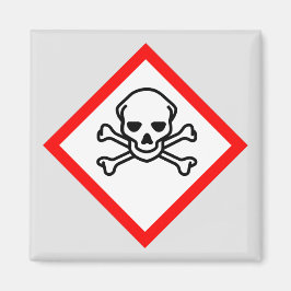 Symbool voor de gevarenzone magneet