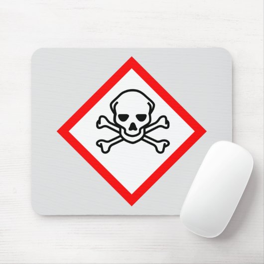 Symbool voor de gevarenzone muismat (Met muis)