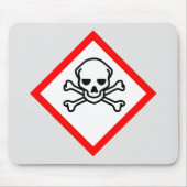 Symbool voor de gevarenzone muismat (Voorkant)