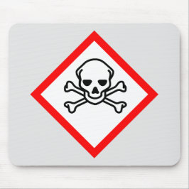 Symbool voor de gevarenzone muismat