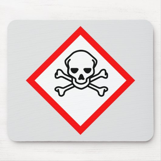 Symbool voor de gevarenzone muismat (Voorkant)